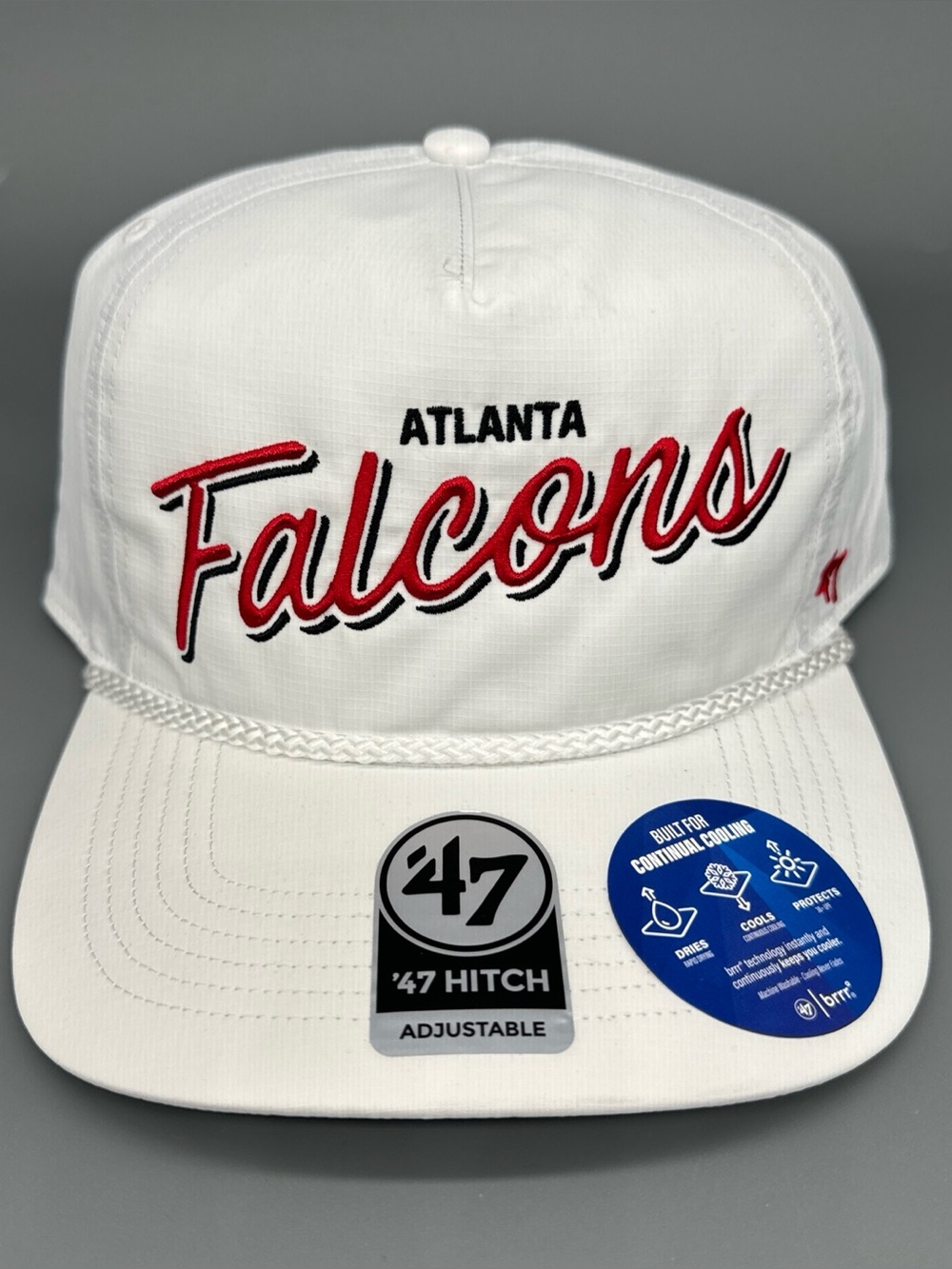 Atlanta Falcons '47 Brand Brrr Hitch Rope Snapback Adjustable White Nylon Hat